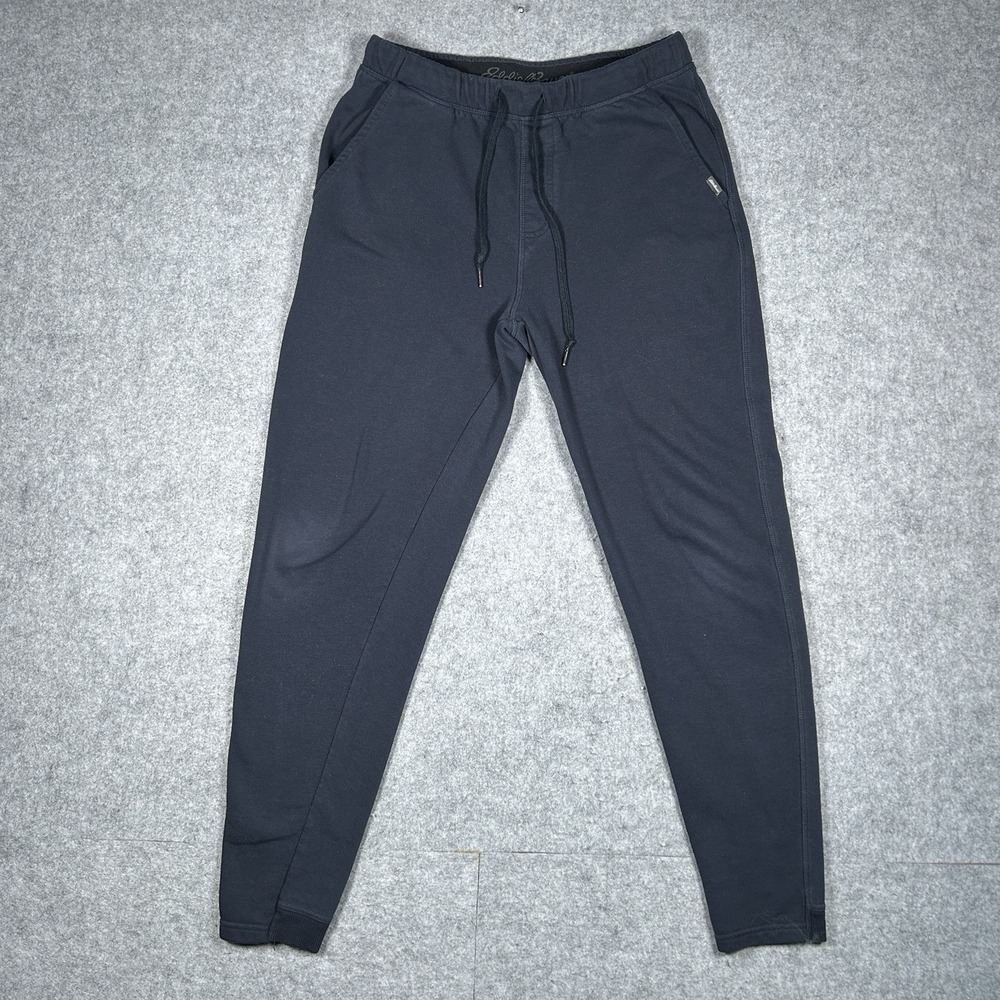 Eddie Bauer Lounge Sweatpants Mens Size Medium Navy Blue Elastic Waist Comfy